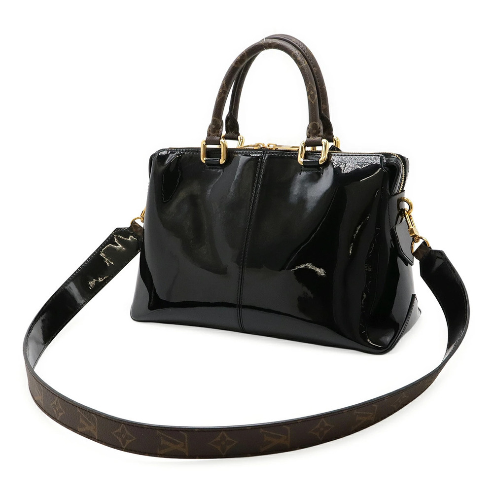 Louis Vuitton Tote Miroir 2way Enamel Shoulder Patent Bag Monogram Vernis